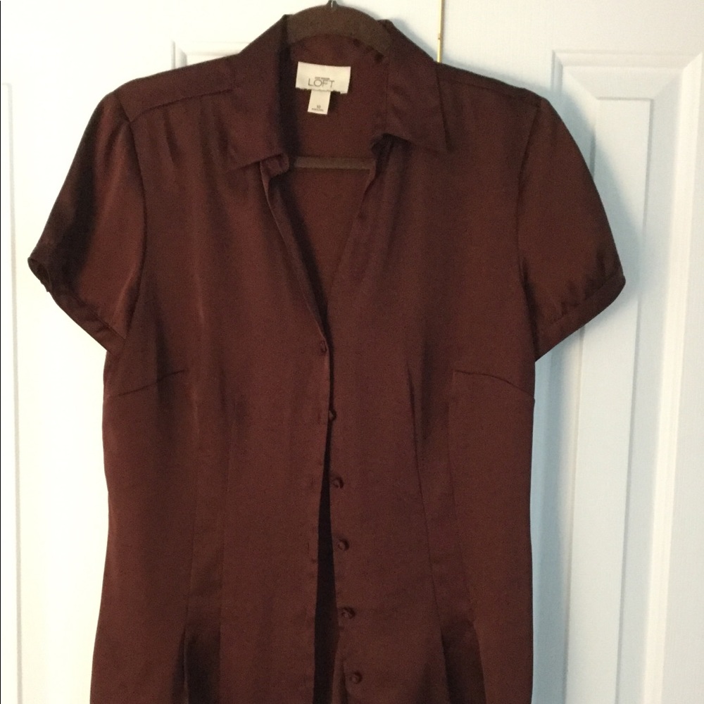 Chocolate brown blouse
